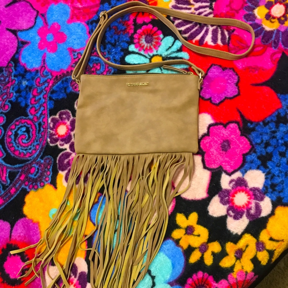 Victoria Secret Crossbody Bag With Fringe